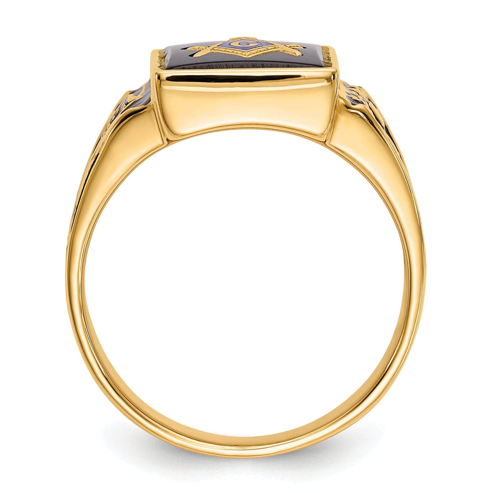 Lovely Rita's Ring 14k Yellow Gold Men's Masonic Ring