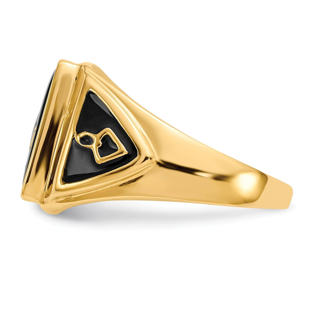 Lovely Rita's Ring 14k Yellow Gold Men's Masonic Ring