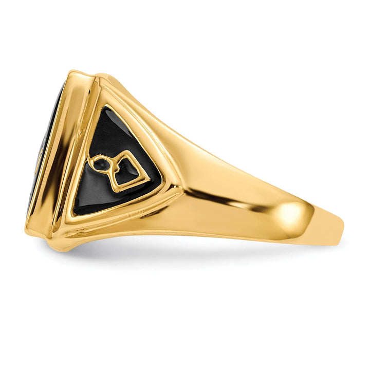 Lovely Rita's Ring 14k Yellow Gold Men's Masonic Ring