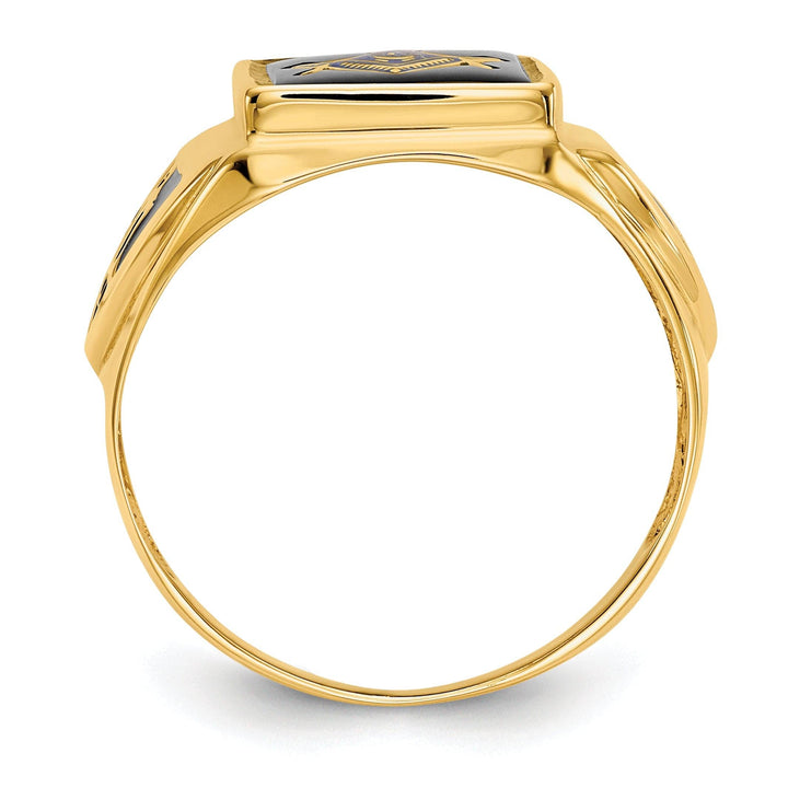 Lovely Rita's Ring 14k Yellow Gold Men's Masonic Ring