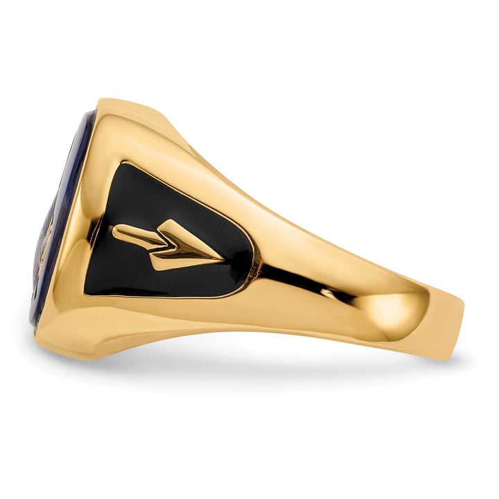 Lovely Rita's Ring 14k Yellow Gold Men's Masonic Ring