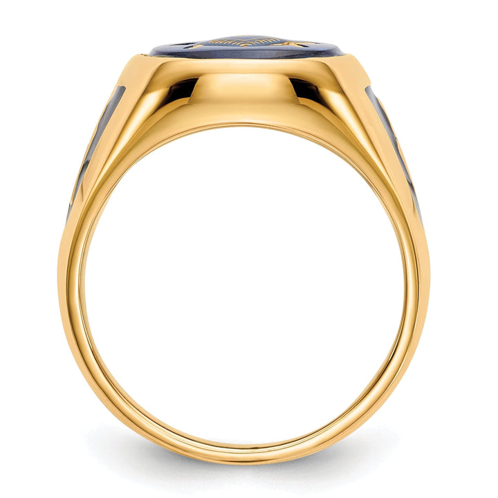Lovely Rita's Ring 14k Yellow Gold Men's Masonic Ring