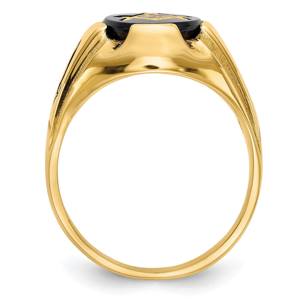 Lovely Rita's Ring 14k Yellow Gold Men's Masonic Ring