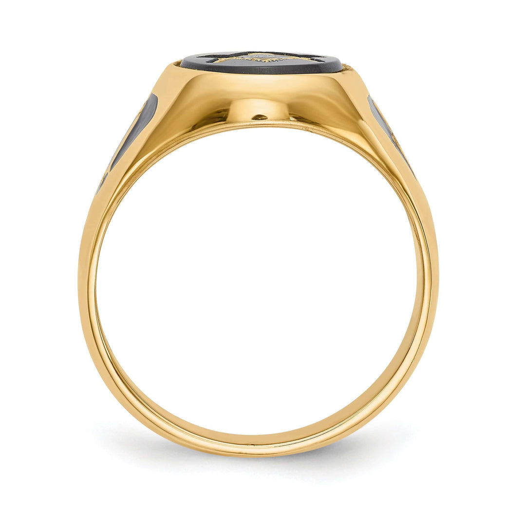 Lovely Rita's Ring 14k Yellow Gold Men's Masonic Ring
