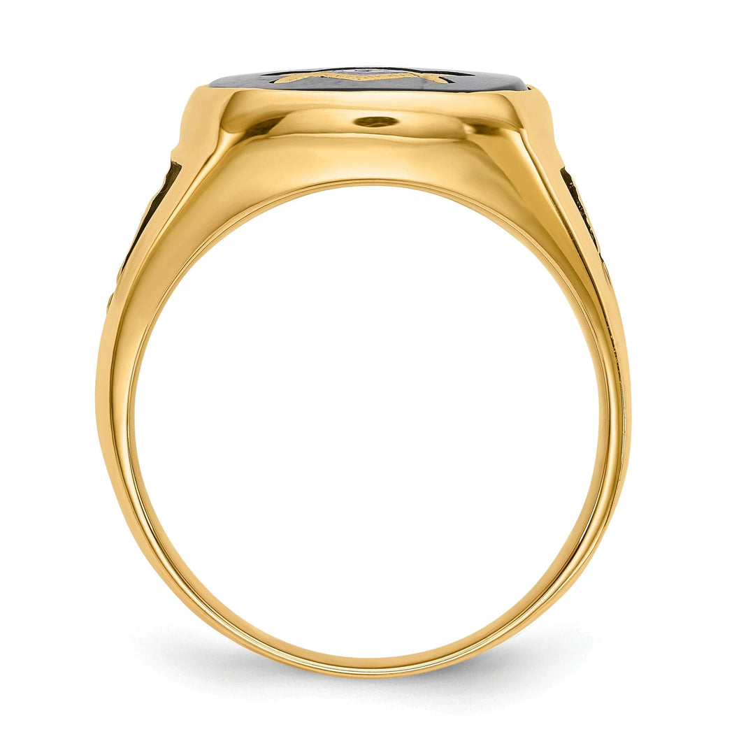 Lovely Rita's Ring 14k Yellow Gold Men's Masonic Ring