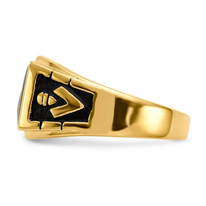 Lovely Rita's Ring 14k Yellow Gold Men's Masonic Ring