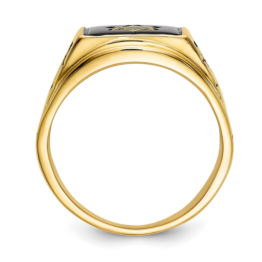 Lovely Rita's Ring 14k Yellow Gold Men's Masonic Ring
