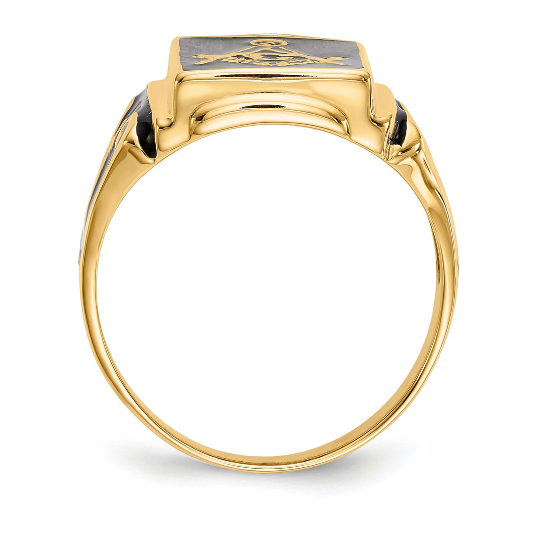 Lovely Rita's Ring 14k Yellow Gold Men's Masonic Ring