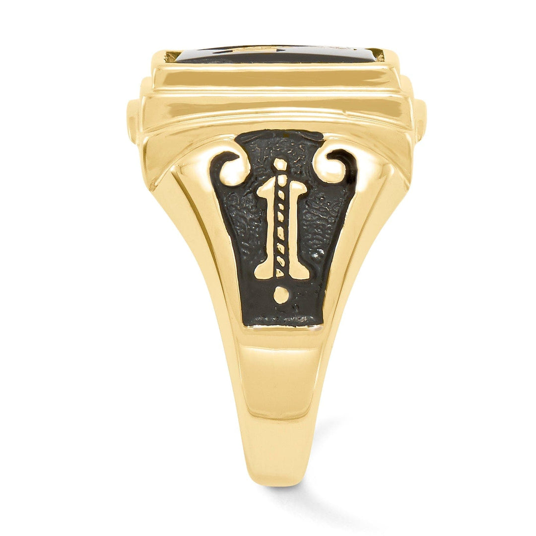 Lovely Rita's Ring 14k Yellow Gold Men's Masonic Ring
