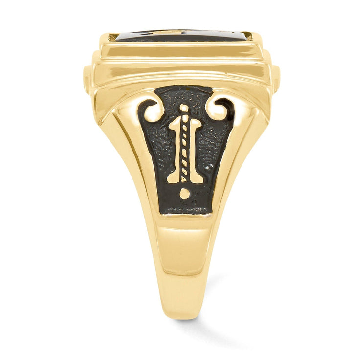 Lovely Rita's Ring 14k Yellow Gold Men's Masonic Ring