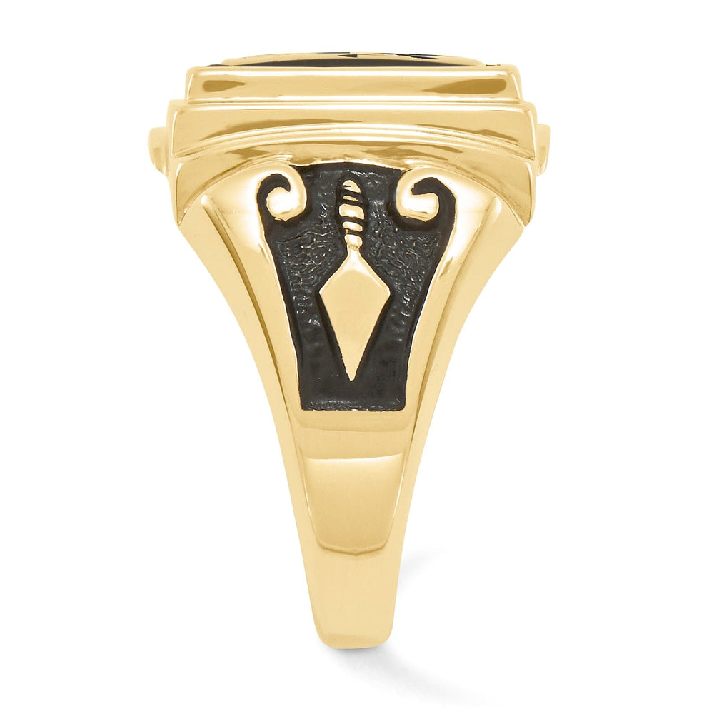 Lovely Rita's Ring 14k Yellow Gold Men's Masonic Ring