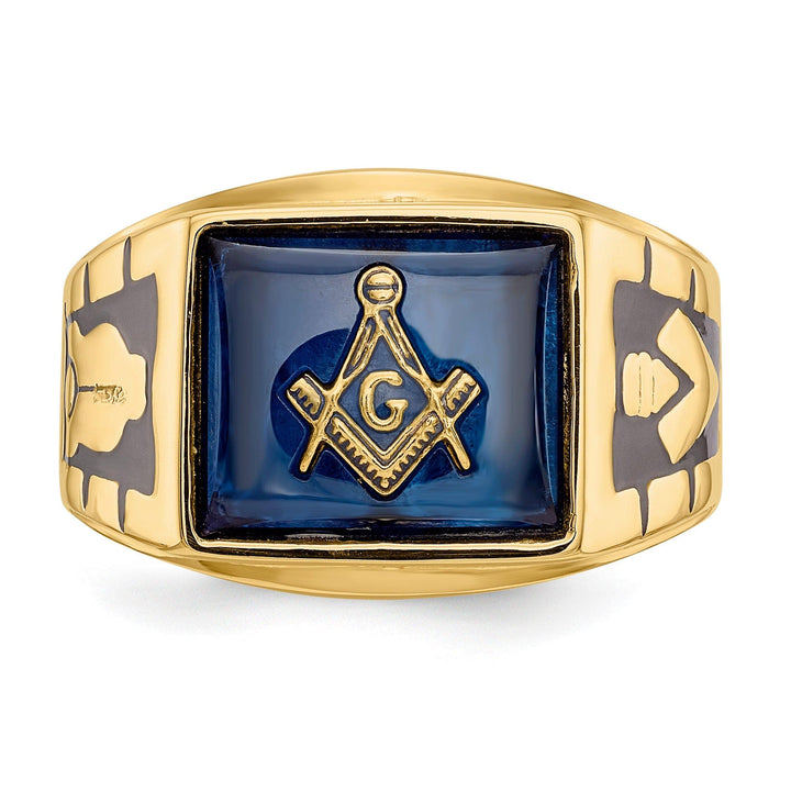 Lovely Rita's Ring 14k Yellow Gold Men's Masonic Ring