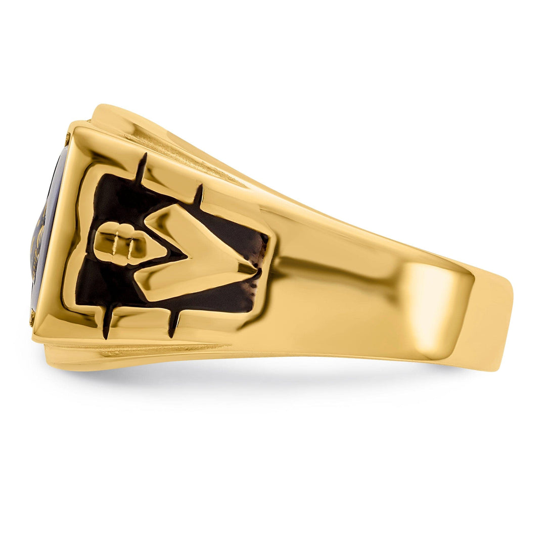 Lovely Rita's Ring 14k Yellow Gold Men's Masonic Ring