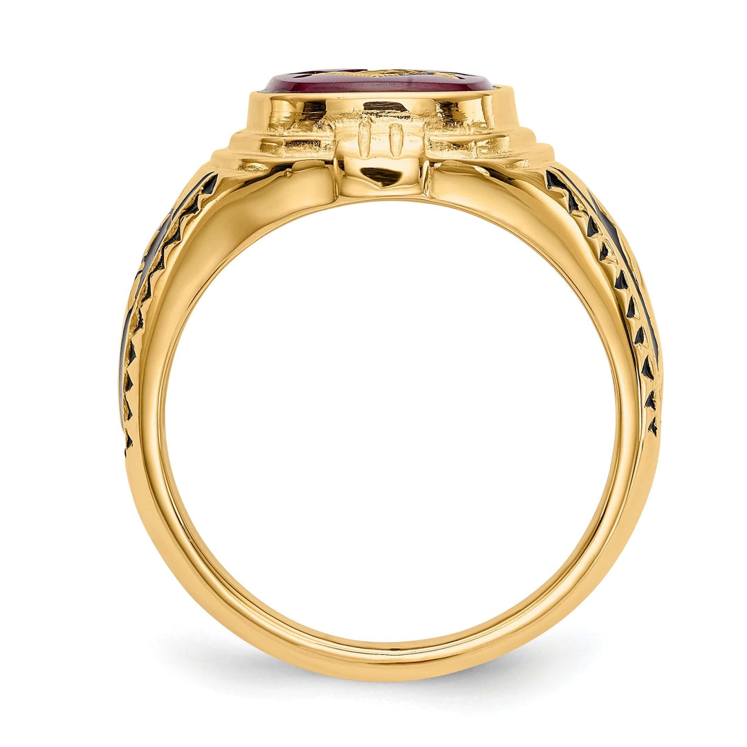Lovely Rita's Ring 14k Yellow Gold Men's Masonic Ring