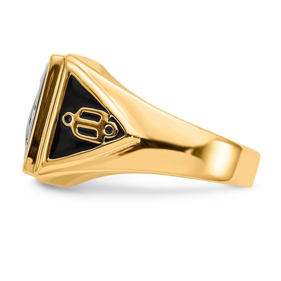 Lovely Rita's Ring 14k Yellow Gold Men's Masonic Ring
