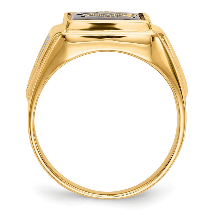 Lovely Rita's Ring 14k Yellow Gold Men's Masonic Ring
