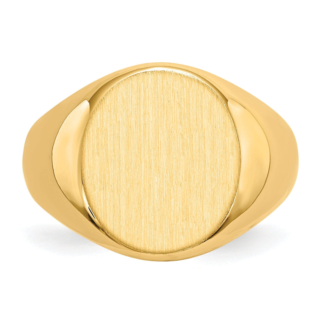 Lovely Rita's Ring 14k Yellow Gold Men's Polished Signet Ring