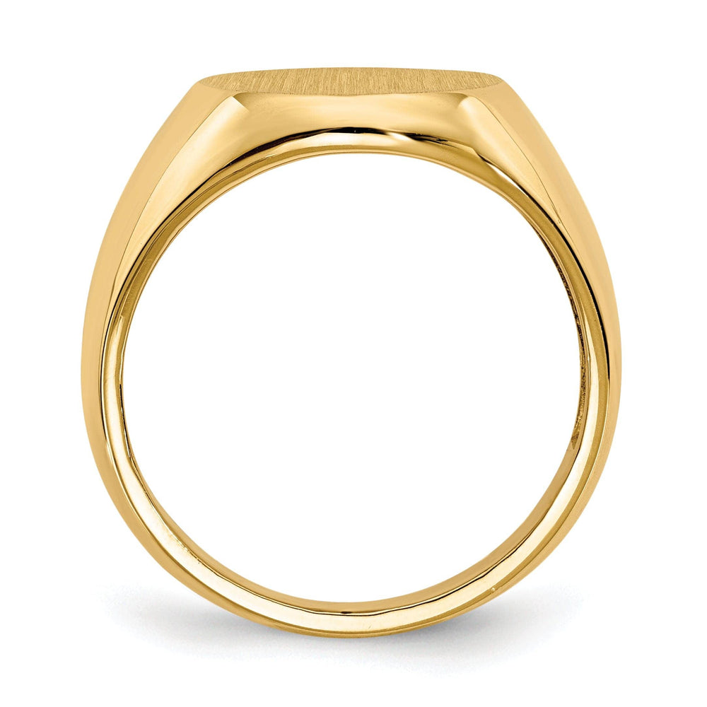 Lovely Rita's Ring 14k Yellow Gold Men's Polished Signet Ring