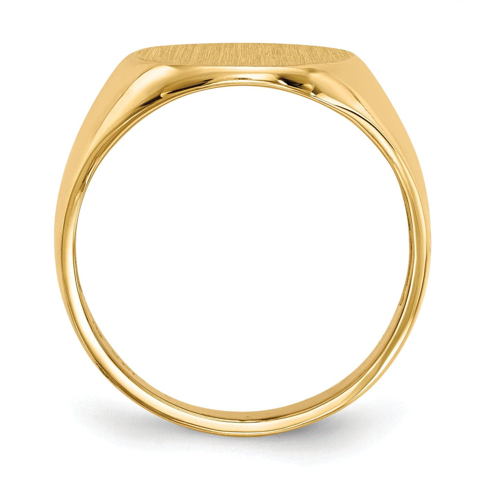 Lovely Rita's Ring 14k Yellow Gold Men's Polished Signet Ring