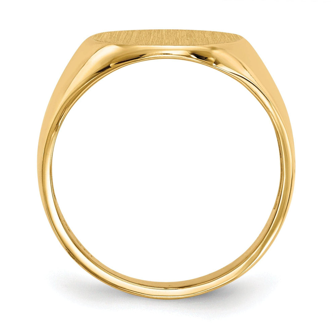 Lovely Rita's Ring 14k Yellow Gold Men's Polished Signet Ring