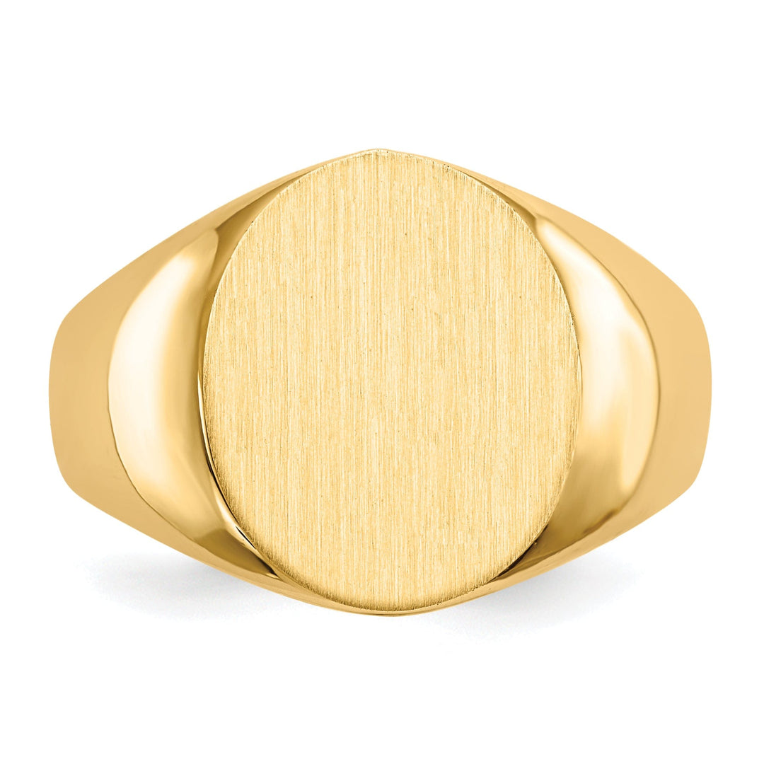 Lovely Rita's Ring 14k Yellow Gold Men's Polished Signet Ring