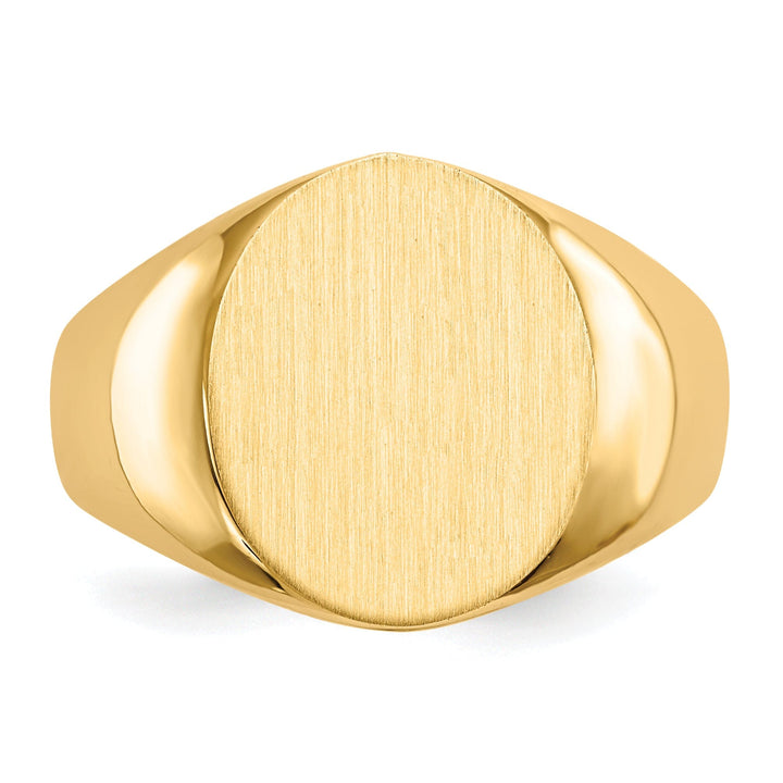 Lovely Rita's Ring 14k Yellow Gold Men's Polished Signet Ring