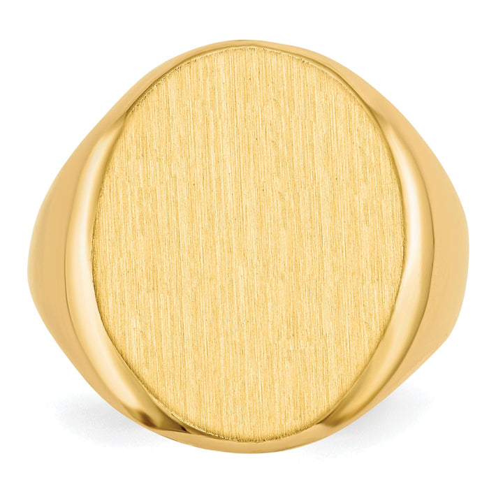 Lovely Rita's Ring 14k Yellow Gold Men's Polished Signet Ring