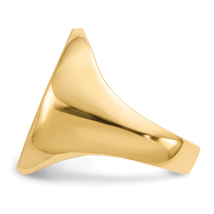 Lovely Rita's Ring 14k Yellow Gold Men's Polished Signet Ring