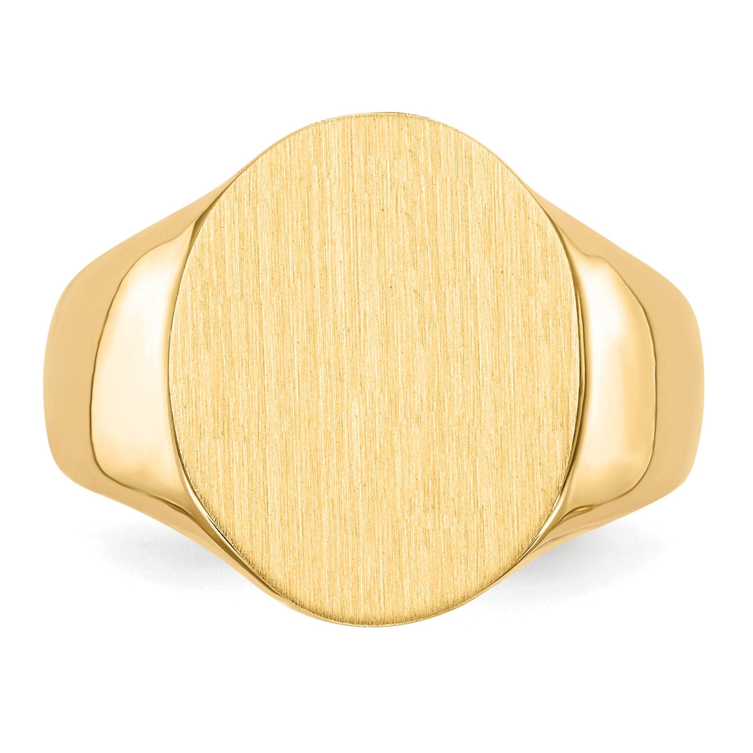 Lovely Rita's Ring 14k Yellow Gold Men's Polished Signet Ring