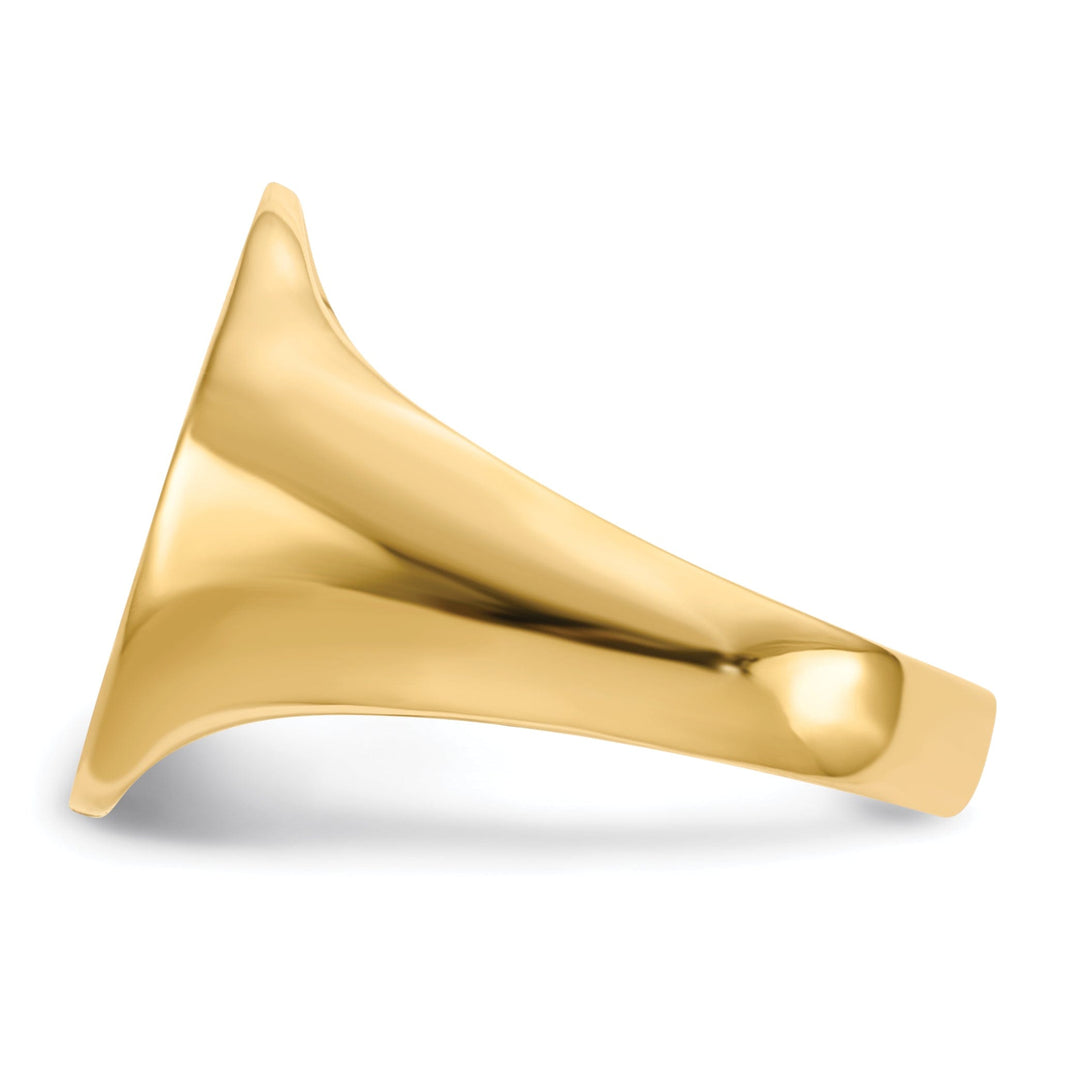 Lovely Rita's Ring 14k Yellow Gold Men's Polished Signet Ring