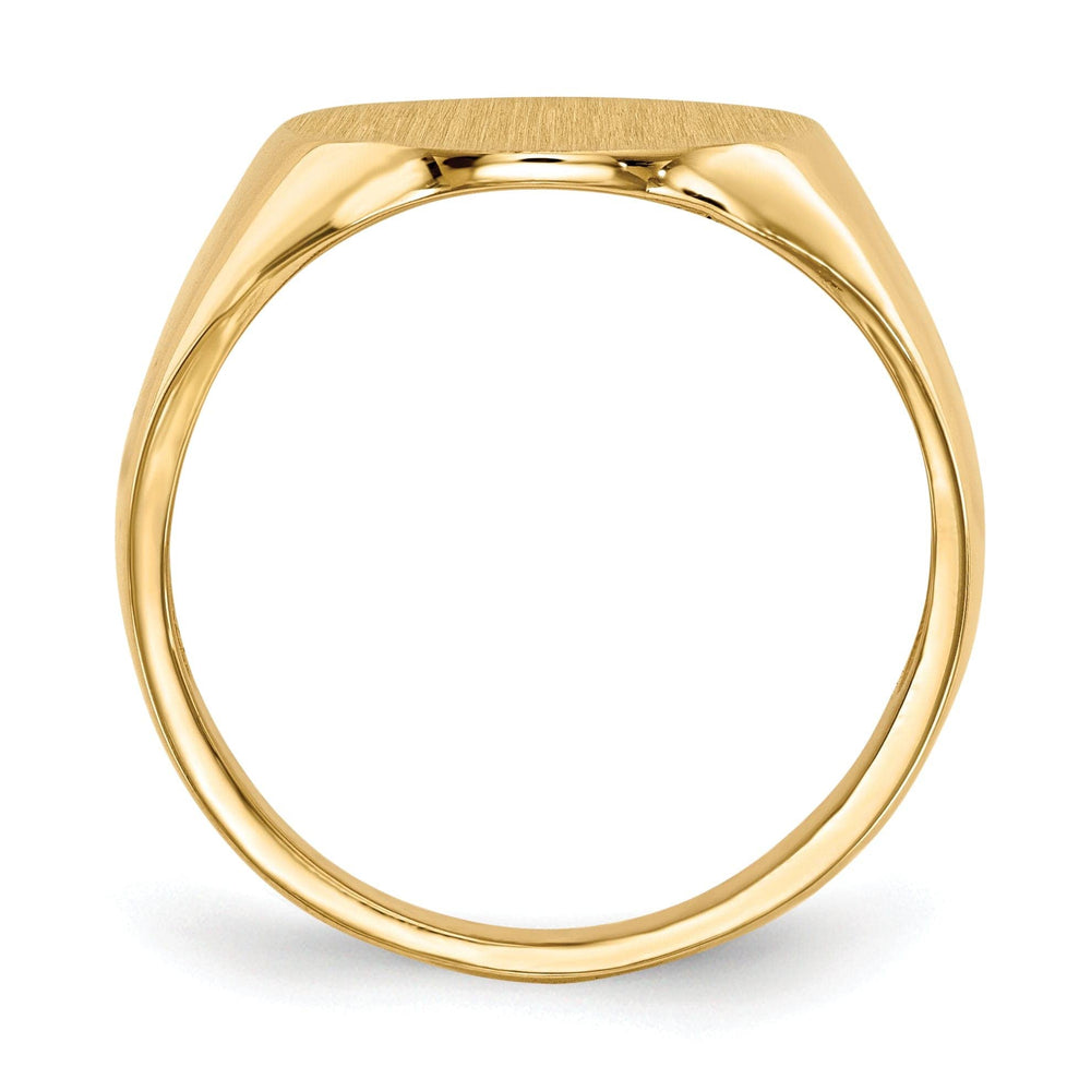 Lovely Rita's Ring 14k Yellow Gold Men's Polished Signet Ring