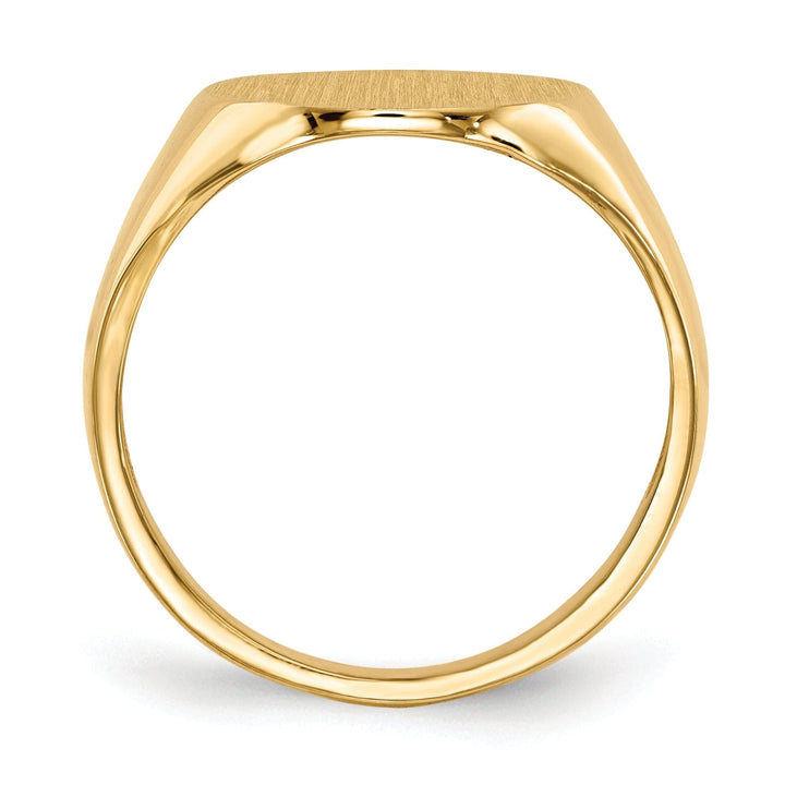 Lovely Rita's Ring 14k Yellow Gold Men's Polished Signet Ring