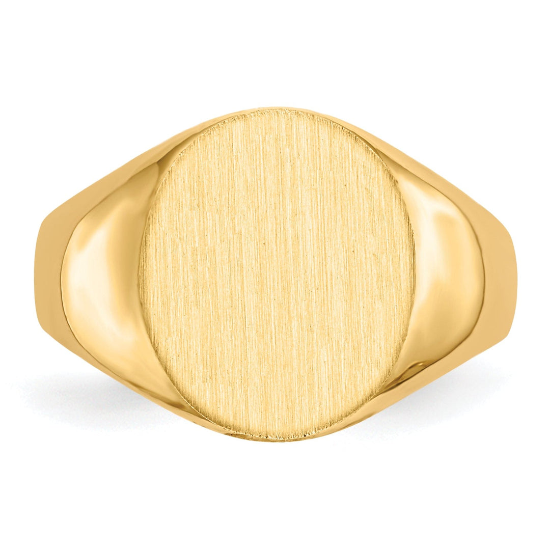 Lovely Rita's Ring 14k Yellow Gold Men's Polished Signet Ring