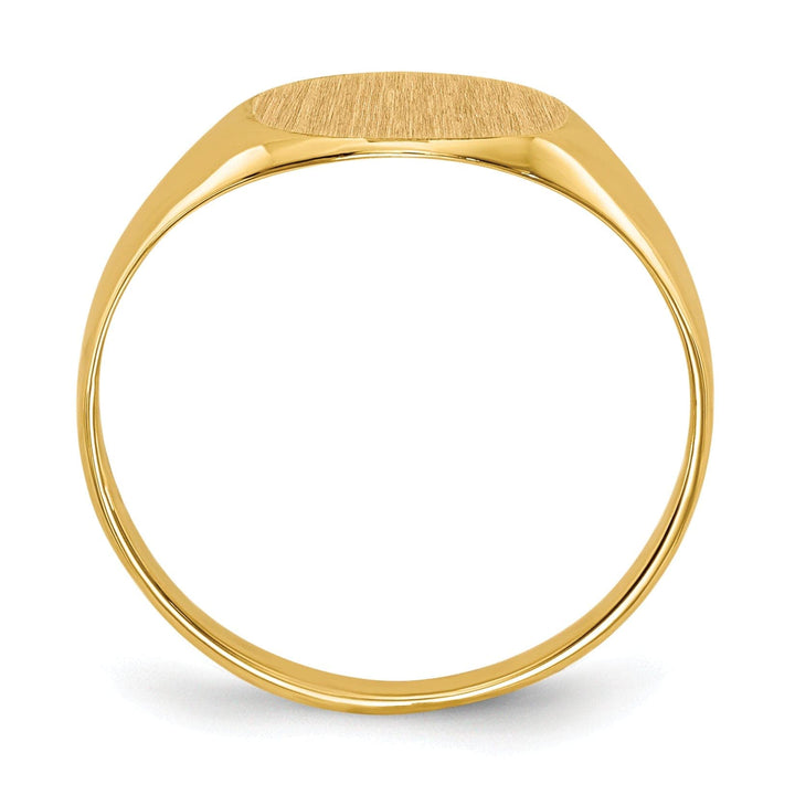 Lovely Rita's Ring 14k Yellow Gold Open Back Signet Ring