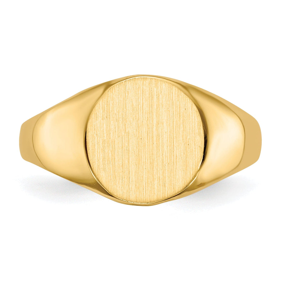 Lovely Rita's Ring 14k Yellow Gold Open Back Signet Ring