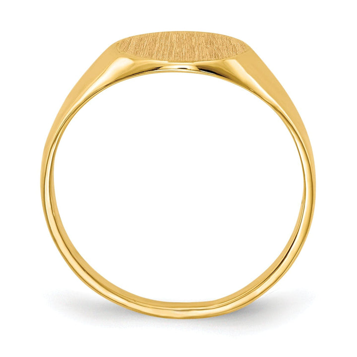 Lovely Rita's Ring 14k Yellow Gold Open Back Signet Ring