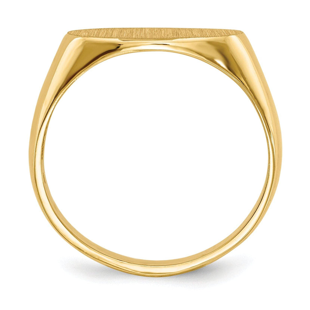 Lovely Rita's Ring 14k Yellow Gold Open Back Signet Ring