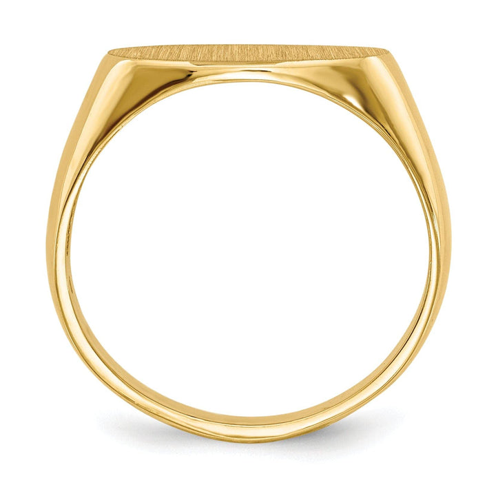 Lovely Rita's Ring 14k Yellow Gold Open Back Signet Ring