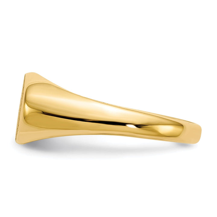 Lovely Rita's Ring 14k Yellow Gold Open Back Signet Ring
