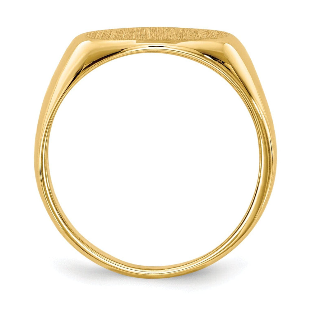 Lovely Rita's Ring 14k Yellow Gold Open Back Signet Ring