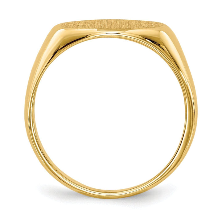 Lovely Rita's Ring 14k Yellow Gold Open Back Signet Ring