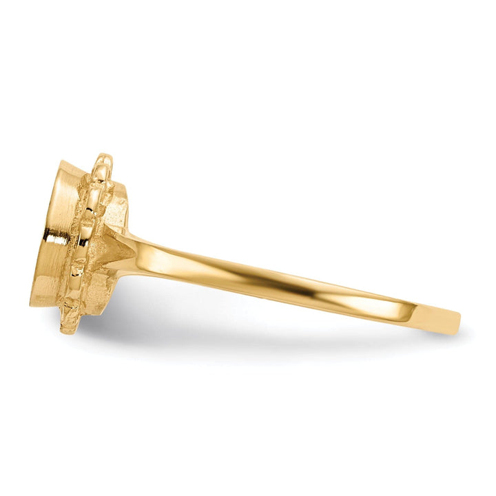 Lovely Rita's Ring 14k Yellow Gold Open Back Signet Ring