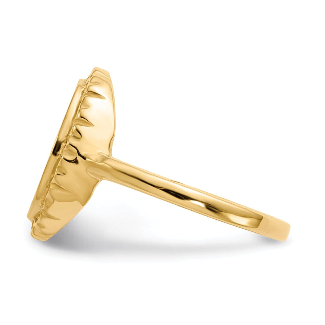Lovely Rita's Ring 14k Yellow Gold Open Back Signet Ring