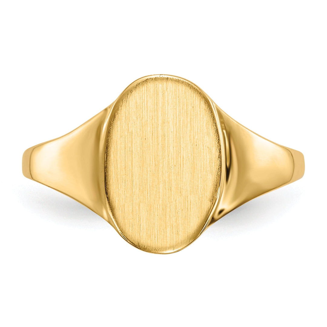 Lovely Rita's Ring 14k Yellow Gold Open Back Signet Ring