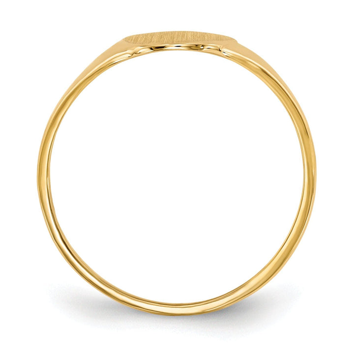 Lovely Rita's Ring 14k Yellow Gold Open Back Signet Ring