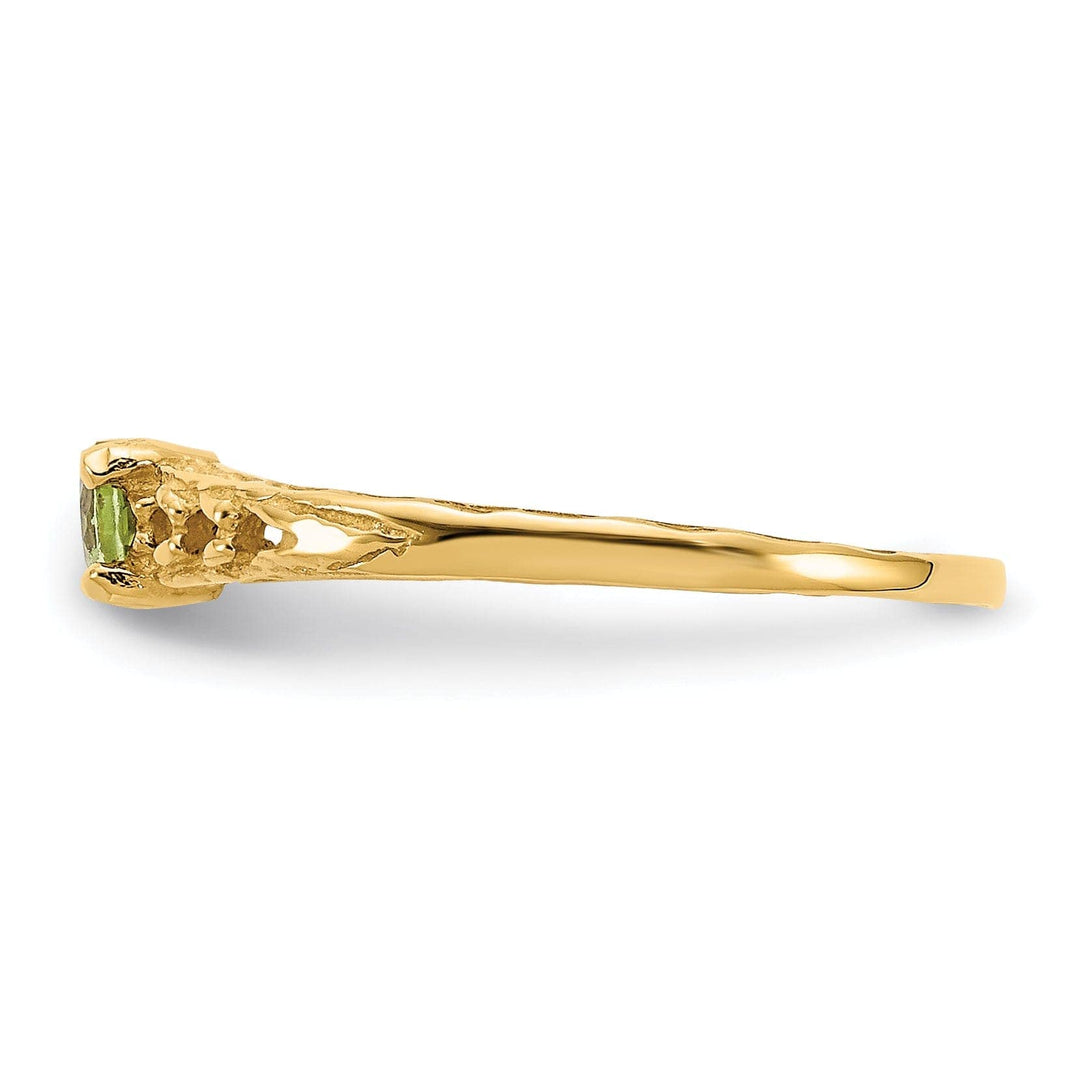 Lovely Rita's Ring 14k Yellow Gold Peridot Birthstone Baby Ring