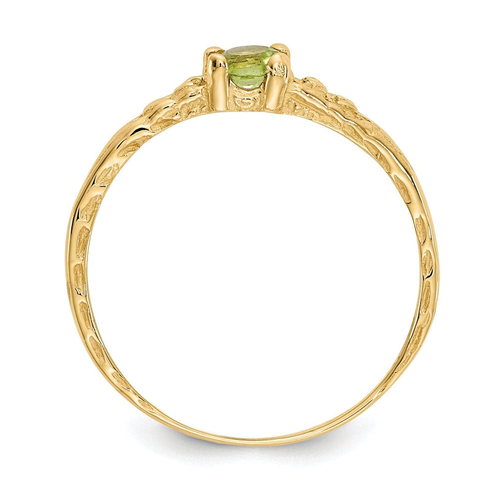 Lovely Rita's Ring 14k Yellow Gold Peridot Birthstone Baby Ring