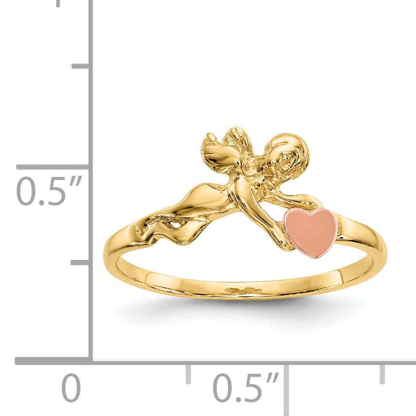Lovely Rita's Ring 14k Yellow Gold Polished Angel Ring
