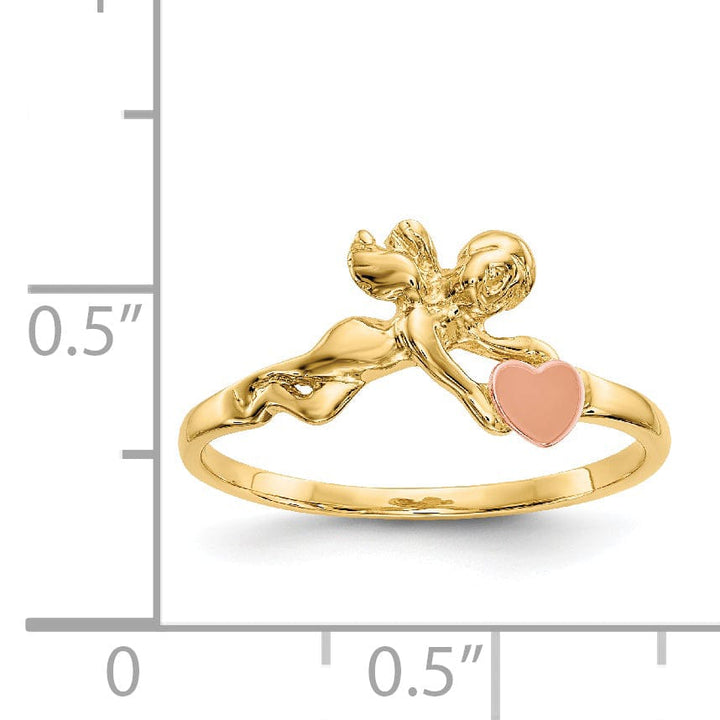 Lovely Rita's Ring 14k Yellow Gold Polished Angel Ring