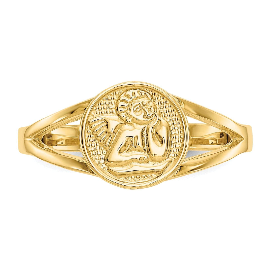 Lovely Rita's Ring 14k Yellow Gold Polished Angel Ring